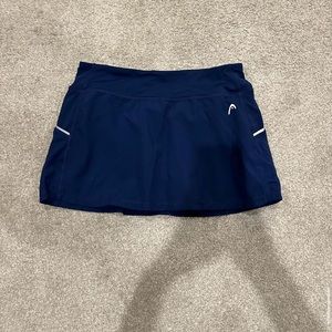 Navy blue head tennis skirt